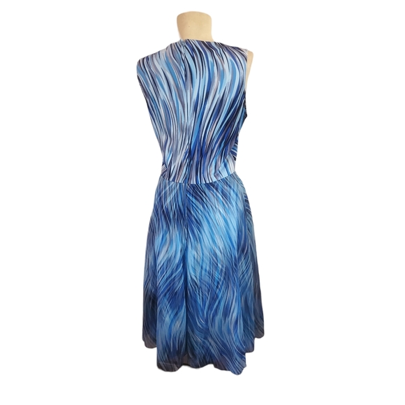 Vintage 70'S Fred Rothschild Sleeveless Dress with Matching Sheer Jacket, Sz 10 - Picture 4 of 7